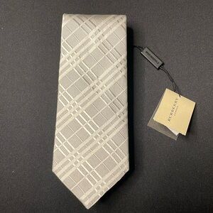 Grey Burberry Tie - 3.25 width - New with Tags
